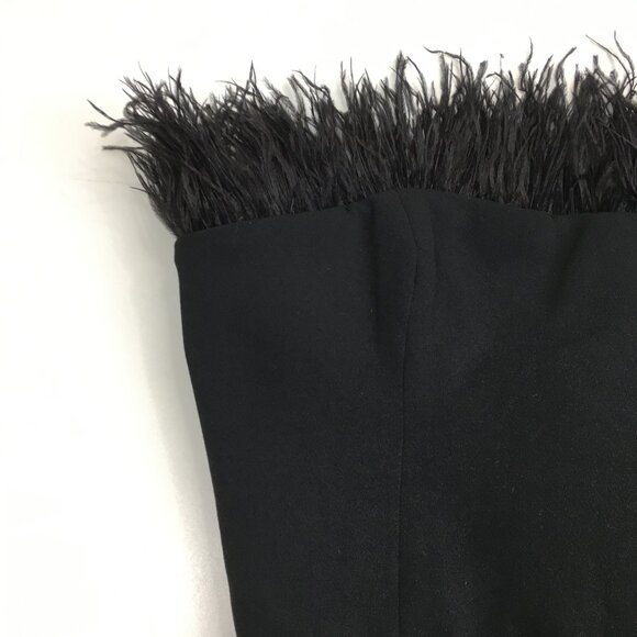 HOUSE OF CB Black Feather Inserts Sleeveless Dress - Picture 5 of 10